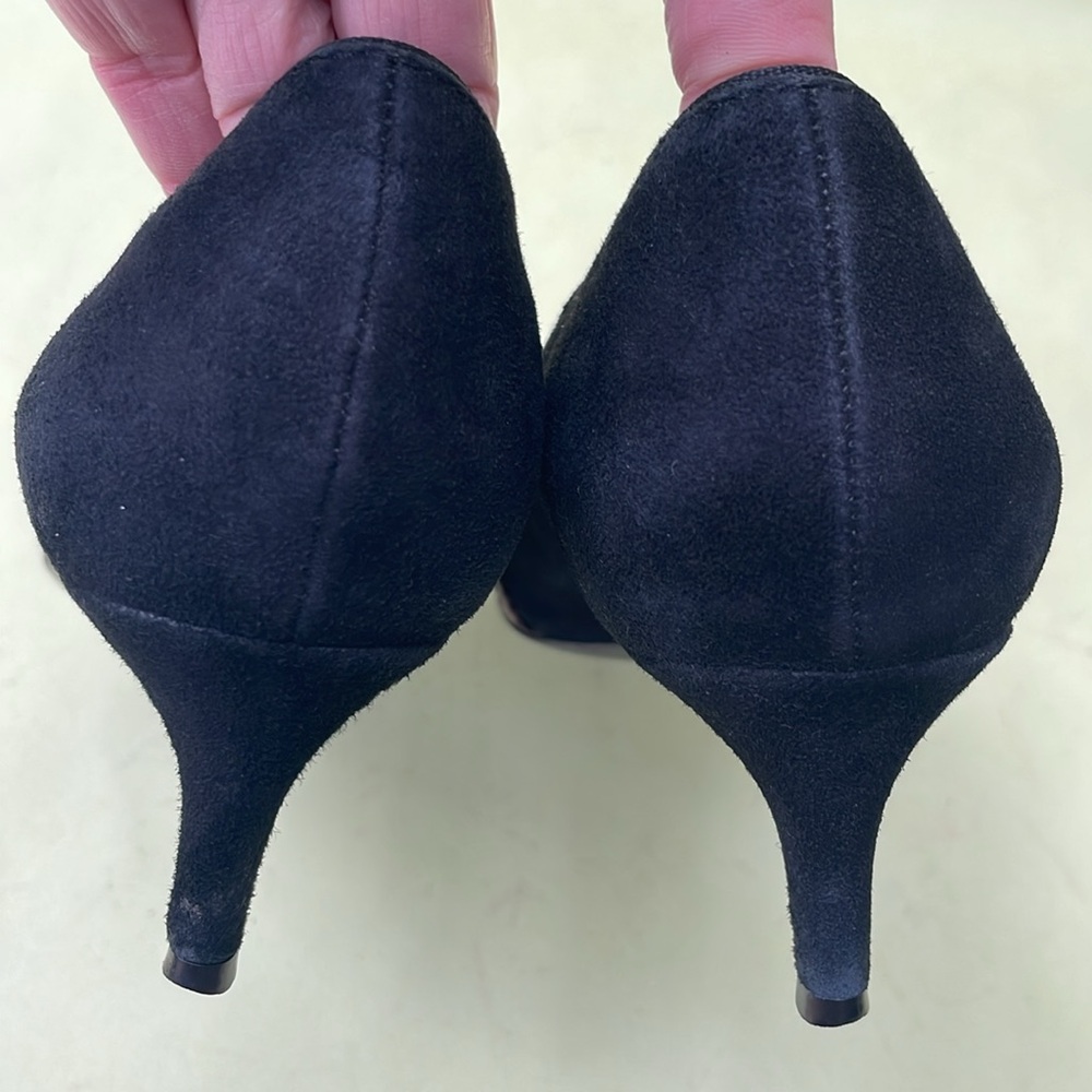 Vintage brown/black Tory Burch leather heels - Picture 12 of 16
